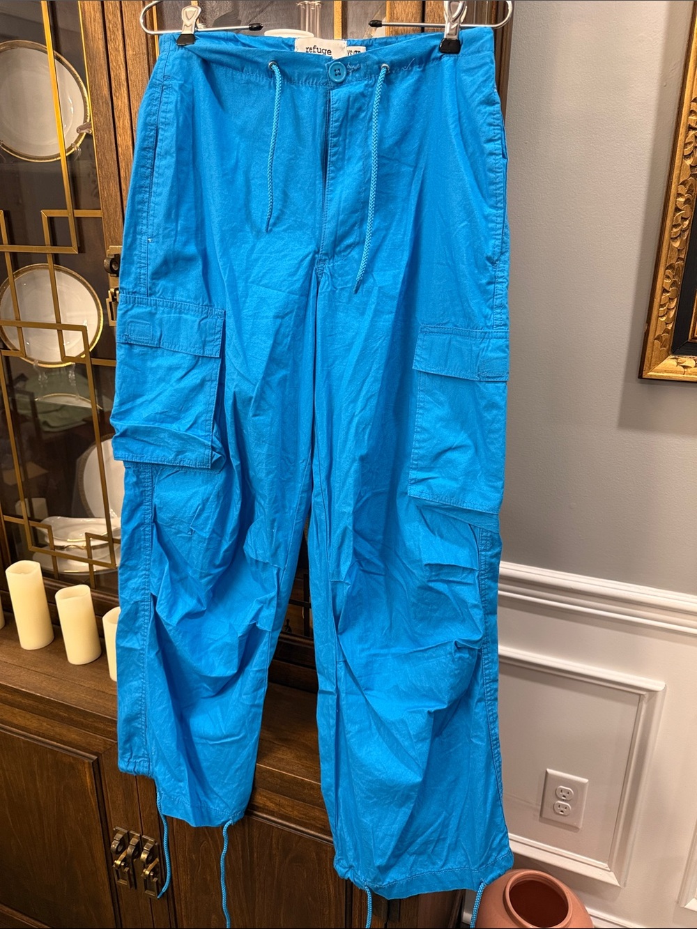 Y2K/90’s refuge Turquoise Balloon Pants